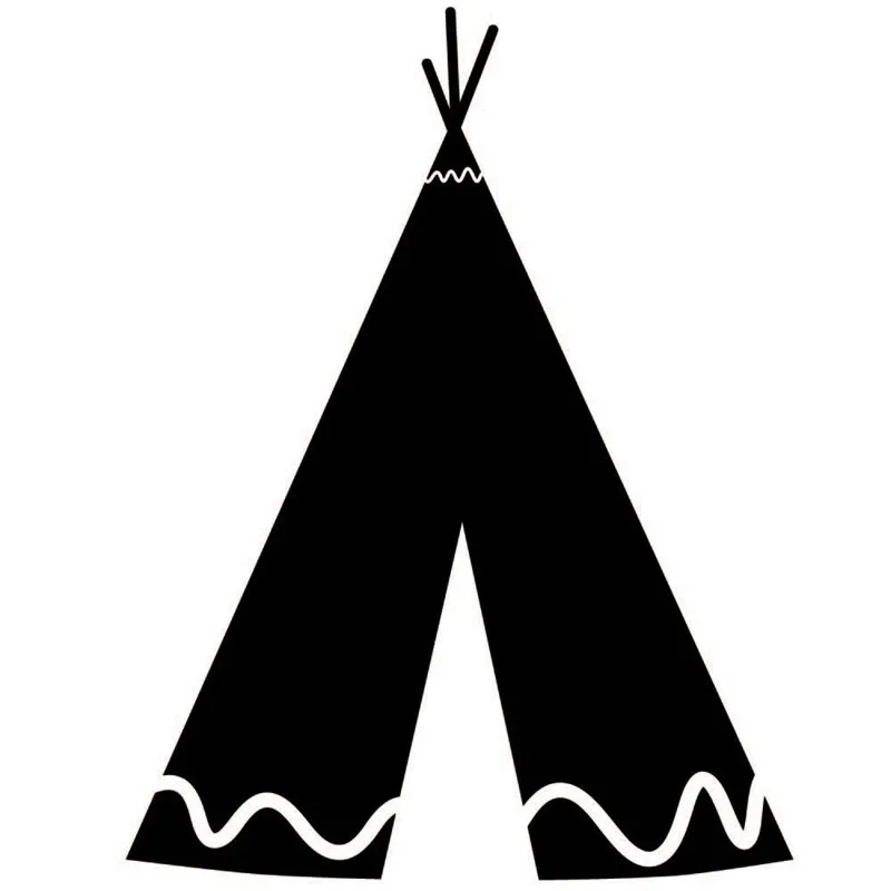 Indian TeePee Tent Wall Stickers Removable Vinyl Wall Decal Play Room ...