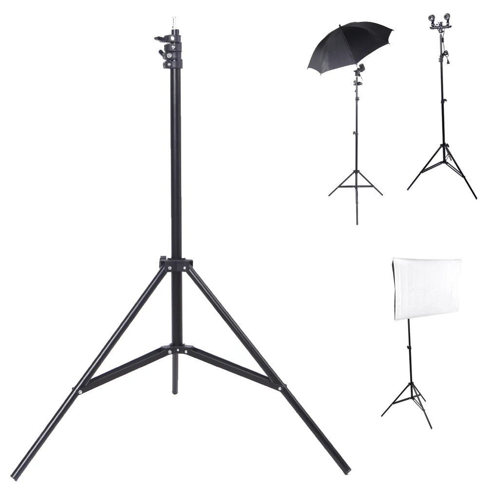 

2m/6.56ft Photography Light Stand Aluminum Alloy Photo Studio Stand Tripod for Camera Softbox Reflector Background Umbrella