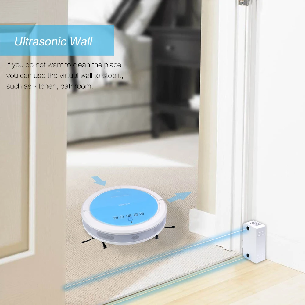 Sparkole Robotic Vacuum Cleaner Self-Charging and Side Brush with Remote Control and Advanced Edge-detection & HEPA filter