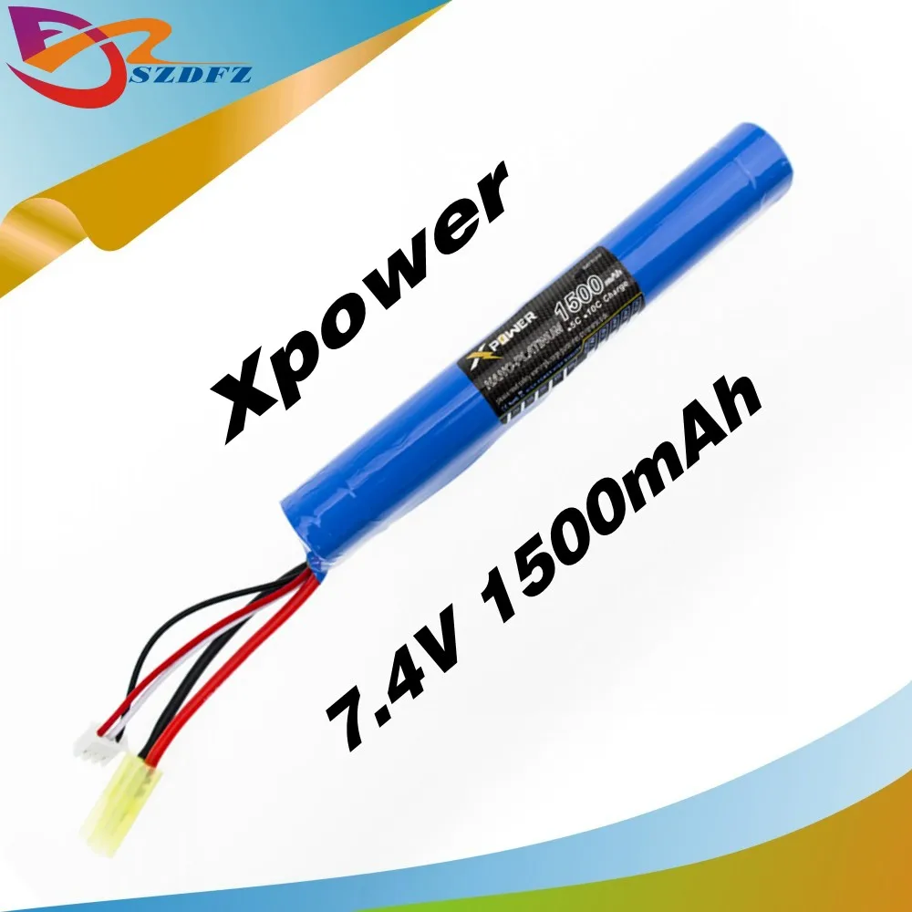 Мощность gub батарея 7 4 V 1500 MAH 30C AKKU мини страйкбол игрушки аккумуляторная модели