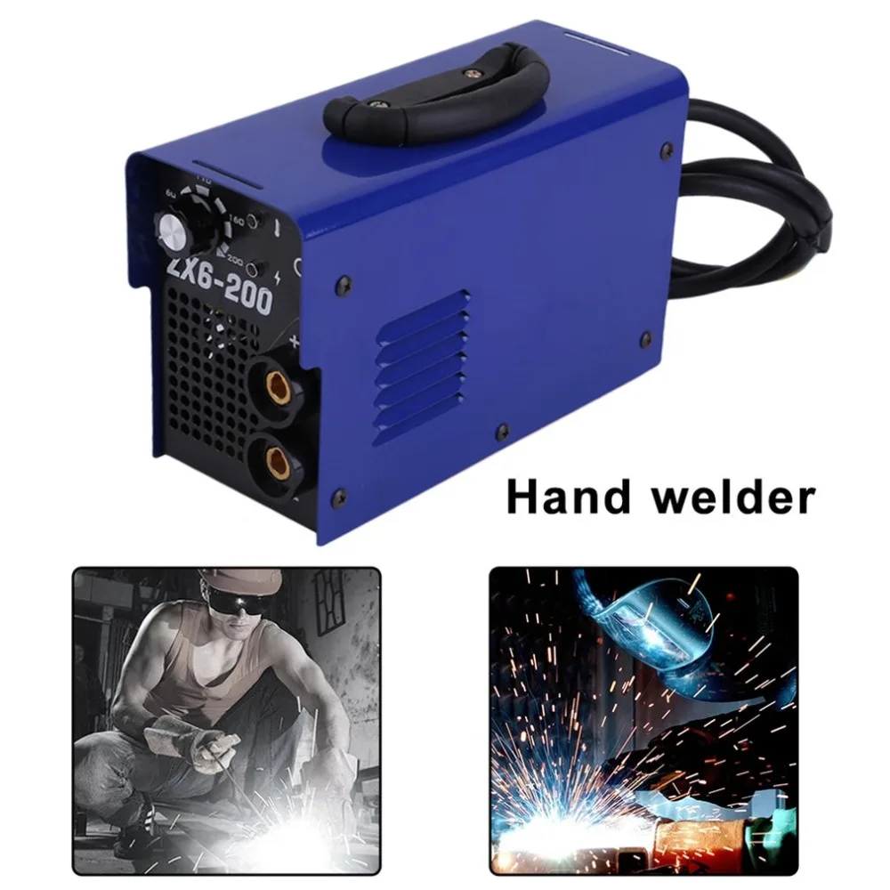 

Professional MMA Continuous Soldering Welding Machine ZX6-200 Manual Equipment PWM Control 220V Weldering Accessory EU Plug