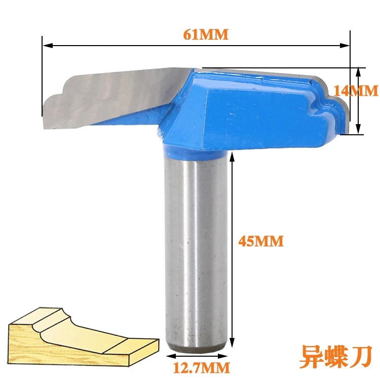 1 pc 1/2" Shank Woodworking Door Frame Router Bits for wood carbide lassical door cabinet bits Engraving Milling Cutter