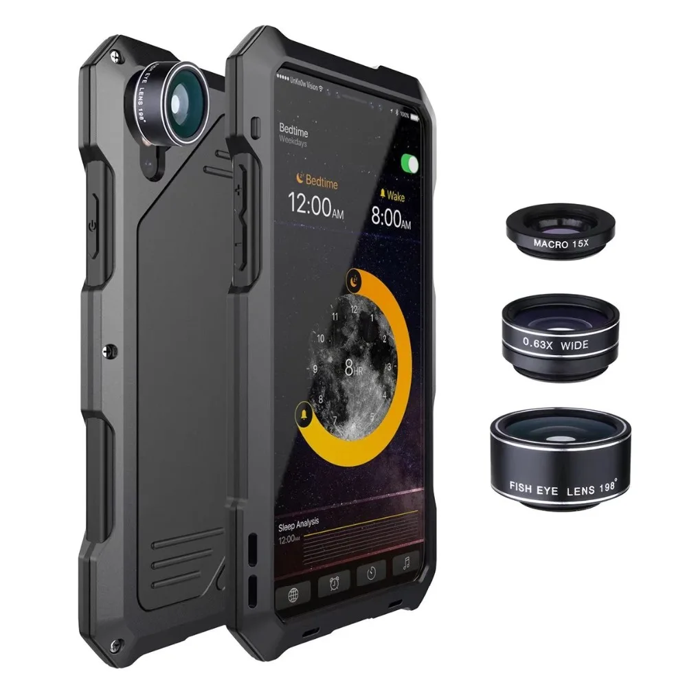 Металлический чехол для iPhone X 6s 7 8 plus роскошный защитный XS MAX бронированный