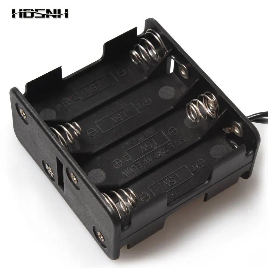 1PCS Battery Holder 12V 8*AA Battery Holders Back To The Back With DC