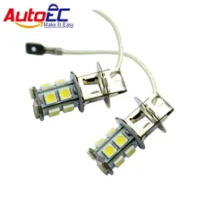 AutoEC 100 X H3 5050 13smd led Автомобильный корпус для противотуманной фары DRL дневные ходовые огни для вождения автомобиля источник света белый синий 12 V# LJ03