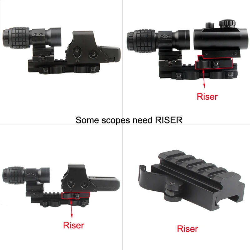 Airsoft 3X30mm Magnifying Scope Focus Adjusted With Flip Up Mount For Hunting Free Shipping RL6-0059-19
