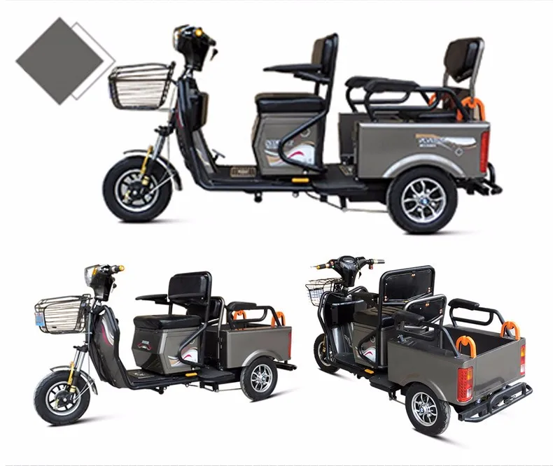 Perfect New design double luxury foldable 48v 500w three wheel electric scooter/handicapped scooter 17