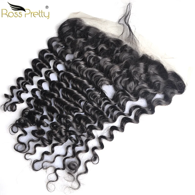 Ross Pretty Peruvian Lace Frontal Deep Wave hair Natural Color Remy Human Hair Pre Plucked Lace Front with Baby Hair Ross Pretty Peruvian Lace Frontal Deep Wave hair Natural Color Remy Human Hair Pre Plucked Lace Front with Baby Hair