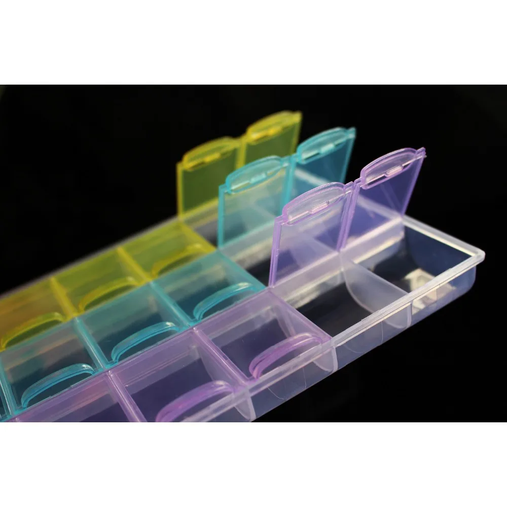 

Tigofly Fly Tying Materials Beads flies Container Plastic Box 21 Compartments Colorful Fly Fishing Tackle Box