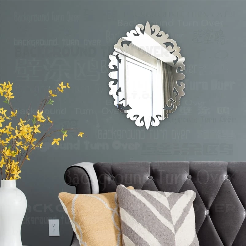 Mirror Wall Mirrors Bedroom Round Decor Vanity Kawaii Makeup