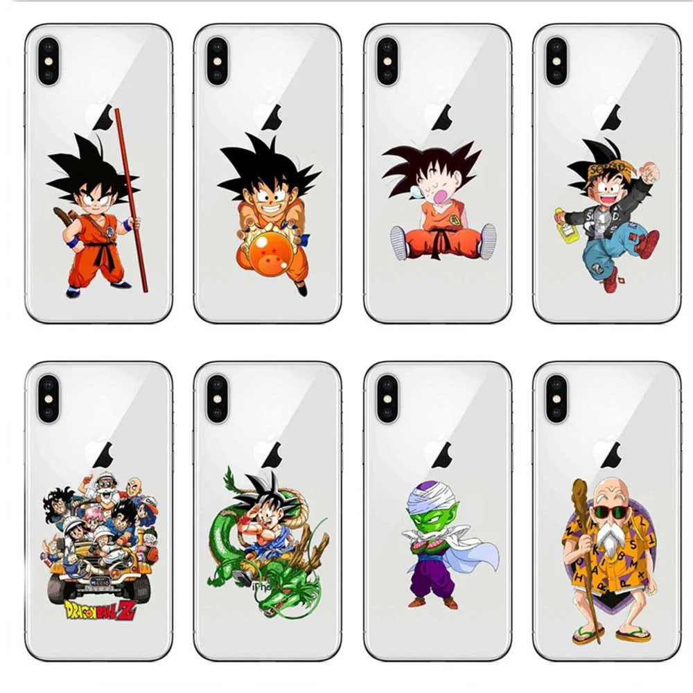 Чехол для телефона с Dragon Ball Dragonball z Мягкий ТПУ чехол iPhone X XS XR MAX Гоку 5S se 6 7 8 Plus