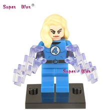50 шт. супергерой Невидимая женщина строительные блоки экшн-кирпич друзья для девочек мальчик дом игры дети детские игрушки