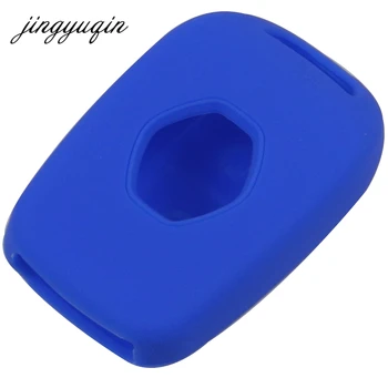 Keyforkess 50 pezzi 2 pulsanti custodia portachiavi in Silicone per Renault Scenic Master Megane Duster Logan Clio Captur Laguna Fluence telecomando - Jingyuqin 50 pezzi 2 pulsanti custodia portachiavi in Silicone per Renault Scenic Master Megane Duster