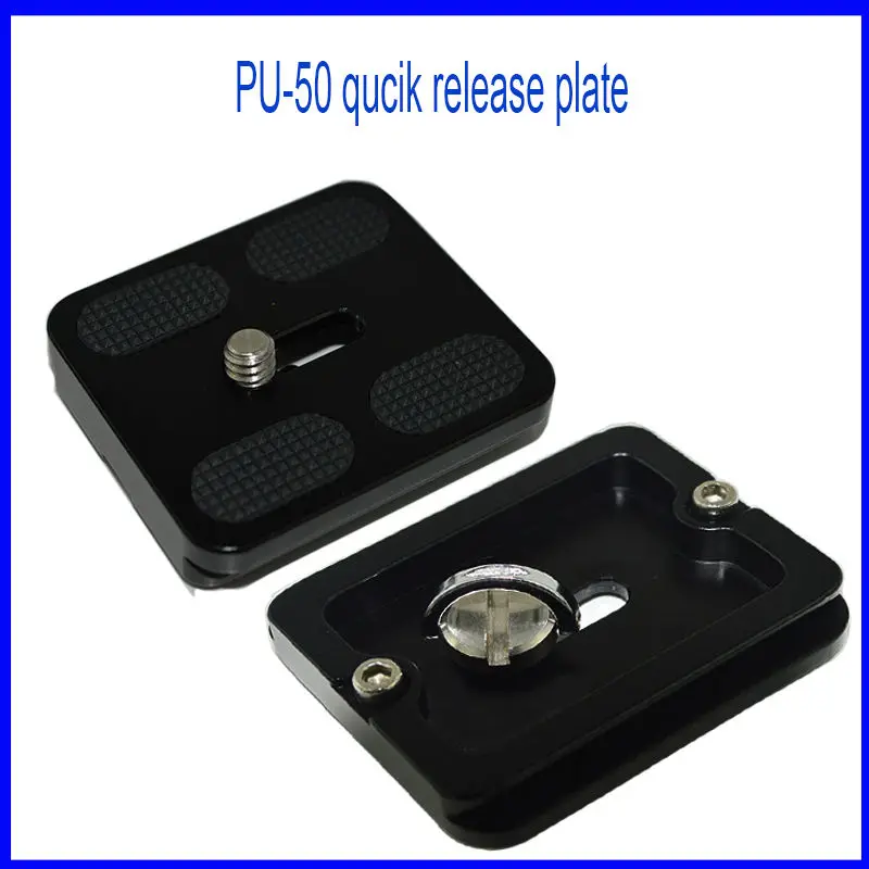 Buy 2* Tripod Monopod Head Pu 50 Quick Release Plate