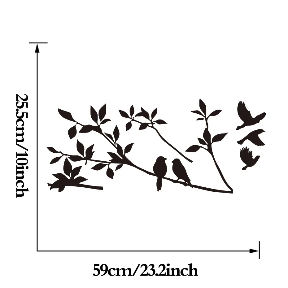 Diy-Birds-On-Tree-Branches-Vinyl-Wall-Sticker-Waterproof-Removable-Home-Decoration-Bedroom-Wall-Art-Classical (2)