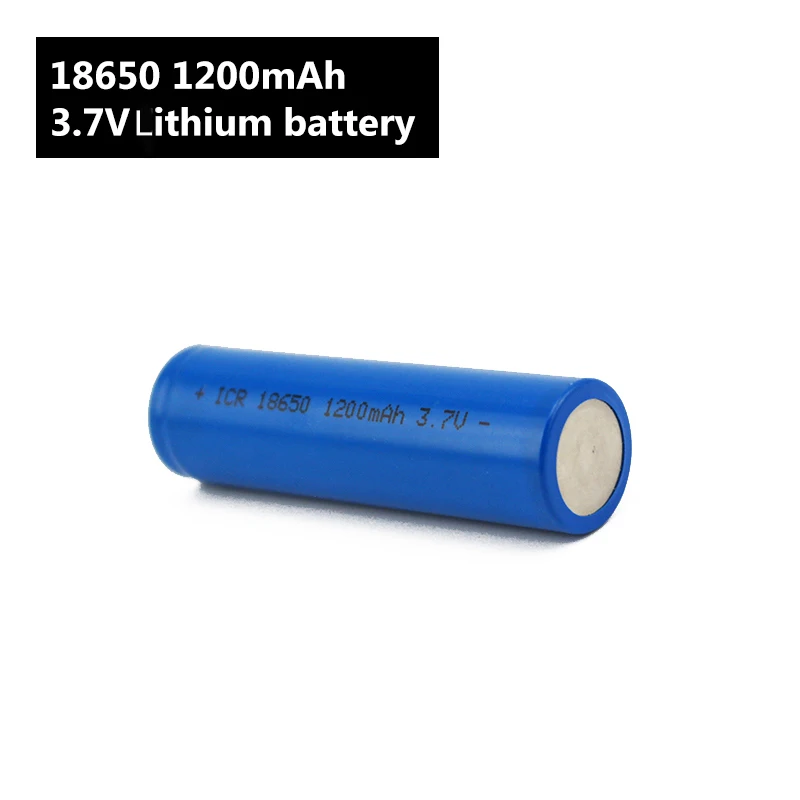 

Flashlight 18650 Battery 3.7 V 1200mah Li ion Rechargeable battery for Power Bank/e Bike 18650 Batteries pack (1pc)