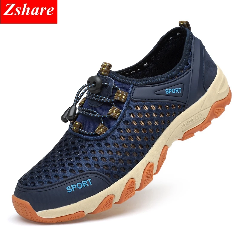 

Plus Size 38-45 Men Outdoor Sneakers Summer Breathable Men's Casual Shoes Man Hiking Shoes Mesh Outdoor Climbing Shoes Sandals
