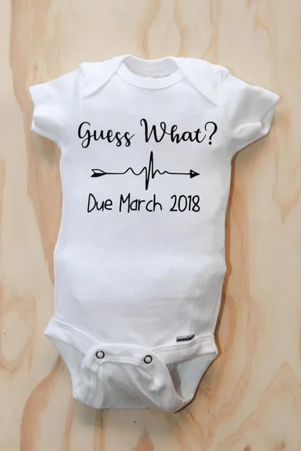baby announcement romper