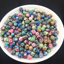 6 8 10 мм Смешанные Различные цвета бусы из стекла и камней DIY серьги браслет колье ожерелье Изготовление ювелирных изделий