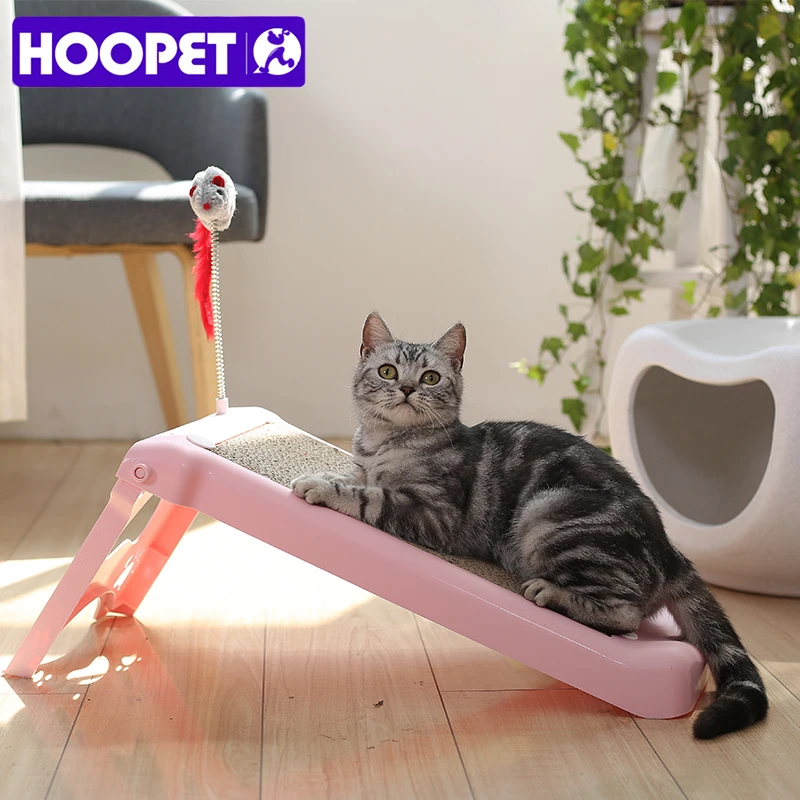 

HOOPET Pet Toy Cat Scratch Board Grinding Nail Scratching Post Corrugated Paper Funny Toy For Cat Kitty Stuffed Mouse
