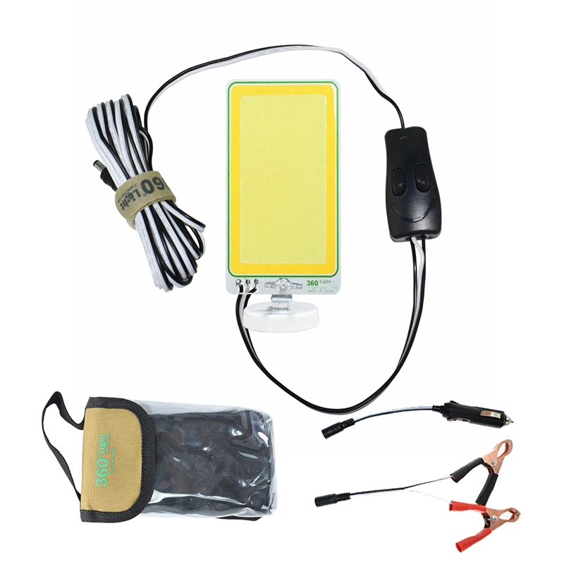 Портативный прожектор 12 в USB разъем recargable СВЕТОДИОДНЫЙ кемпинговый тент свет внедорожные огни Автомобильные фары ремонт Магнитная база - Испускаемый цвет: Changeable