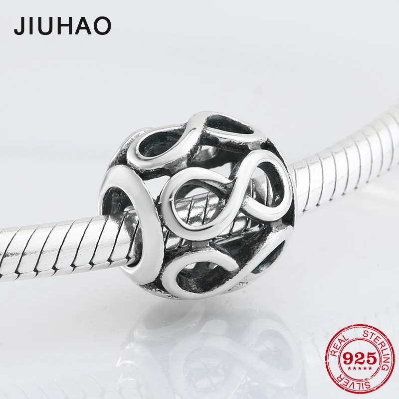 

Hot 925 Sterling Silver fashion round eight shape really lightly beads Fit Original Pandora Charm Bracelet Jewelry making