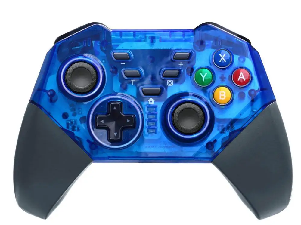 Беспроводной контроллер Bluetooth, пульт дистанционного управления, геймпад для Nintendo, консоль переключения для NS, для ПК, Windows, контроллер, джойстик - Цвет: Blue