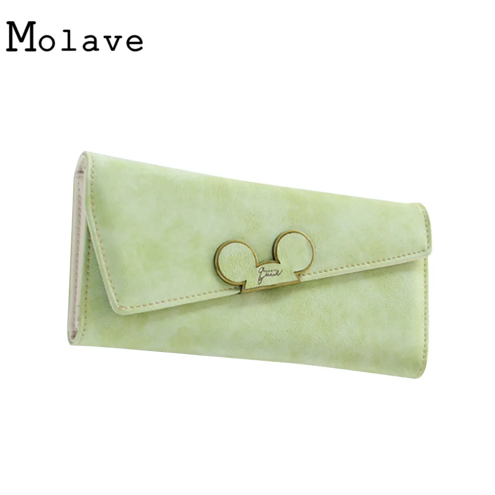 MOLAVE новые модные дизайнерские Farbe Scrubs Lange Frauen портфели Damen Mickey Geldborse geldborsen Холтер
