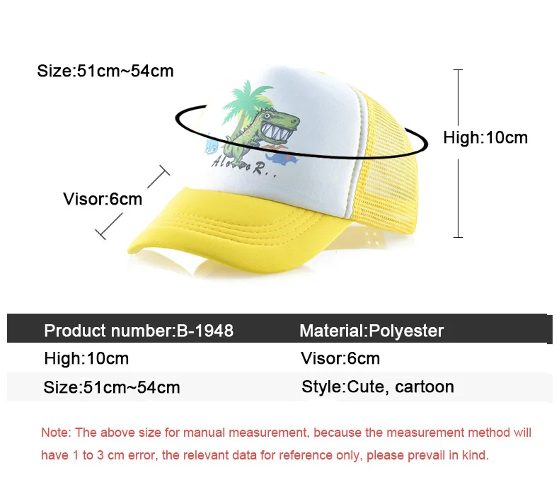 Милая Детская кепка с динозавром, летняя повседневная детская бейсбольная кепка s для мальчиков и девочек, Регулируемая Кепка в стиле хип-хоп, новинка, Кепка с козырьком