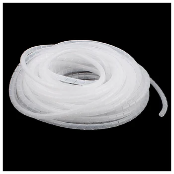 

Cable Wire Organizer Manager Spiral Wrap Band 6mm Dia 15M Length White