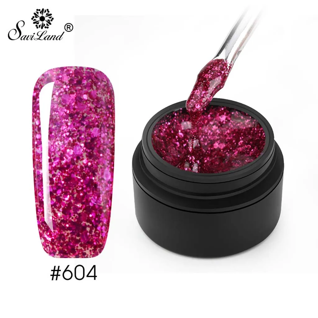 

8 ML Diamond Sequin glitter Gel Nail Polish professional 3D Diamond UV LED Soak Off Gel Varnish Foil Adhesive Manicure #3