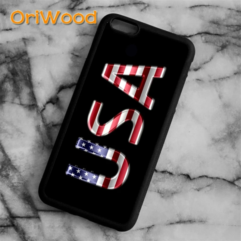 Чехол OriWood с флагом США для iPhone 5 6 s 7 8 plus X XR XS 11 12 pro max Samsung Galaxy S6 S7 edge S8 S9 S10 plus|cover for