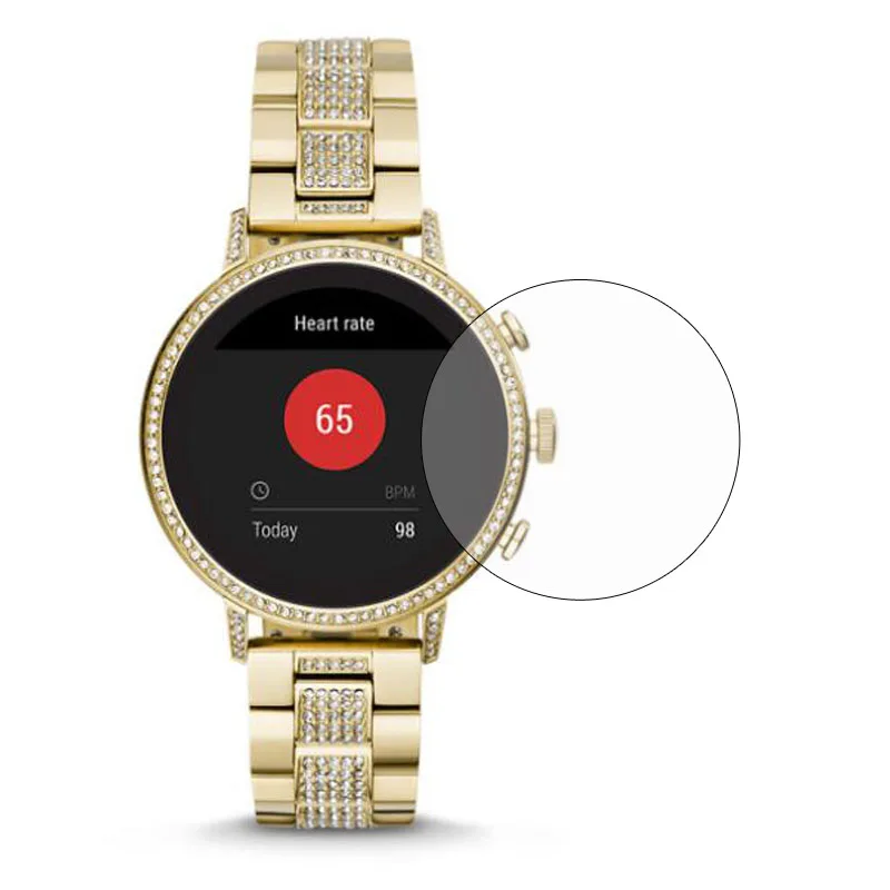 Прозрачная защита защитная пленка для часов Fossil Q Venture HR Gen 4 поколения экрана из