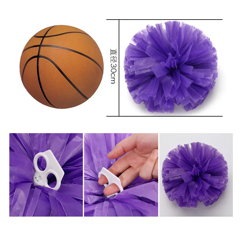 1 قطع التشجيع التشجيع بوم بومس بوم الكريات المشجع أضاليا الكرة الرقص حزب حلي الإكسسوار مجموعة يتوهم-m234