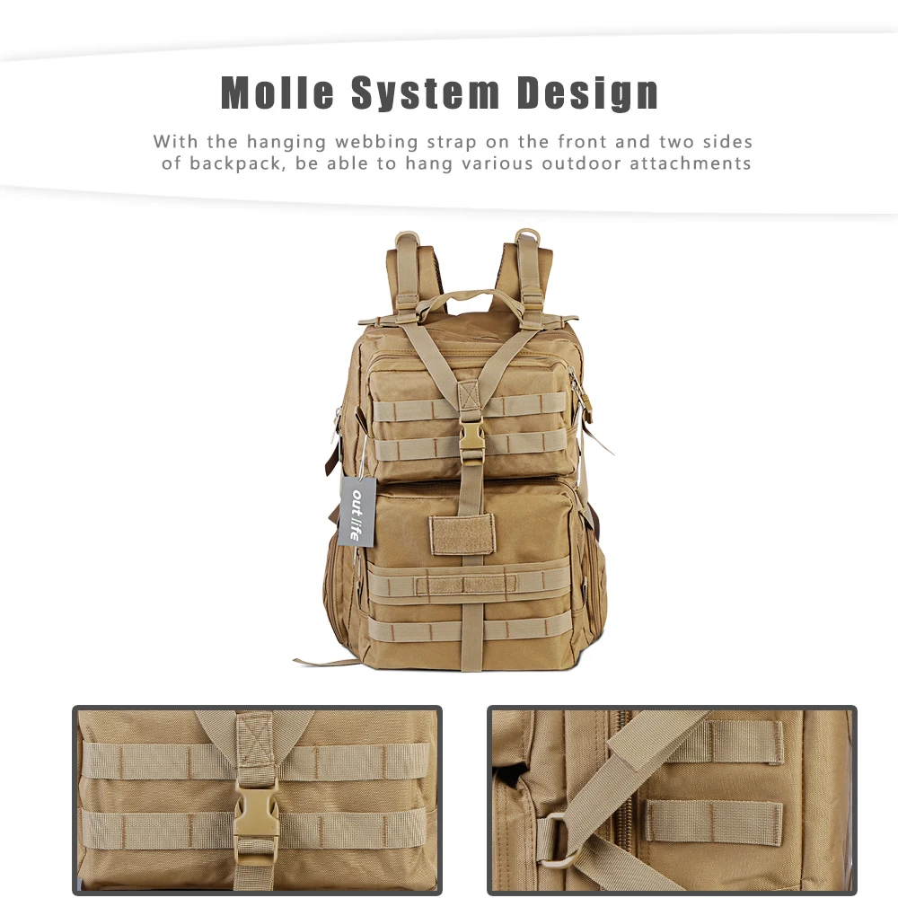 Outdoor Sports Tactical Hunting Backpack Camping Men's Waterproof Military Bag (6)