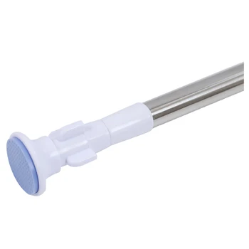 

Stainless Steel Round Head Extendable Telescopic Tension Shower Curtain Rods 70-120cm