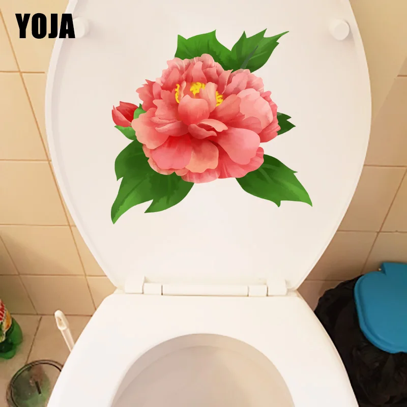 YOJA 21*20 5 см красивая наклейка на стену в виде розового пиона фотообои для спальни |
