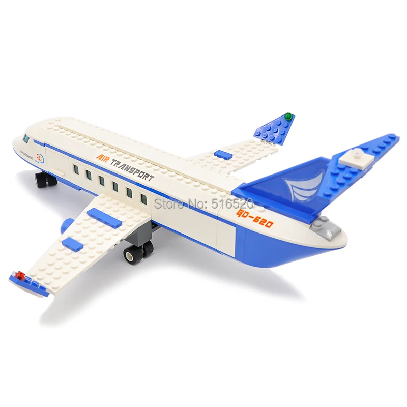 Цена GUDI Воздушный самолет город международный аэропорт блоки 652 шт Кирпичи Строительные блоки Наборы Классические обучающие игрушки для детей
