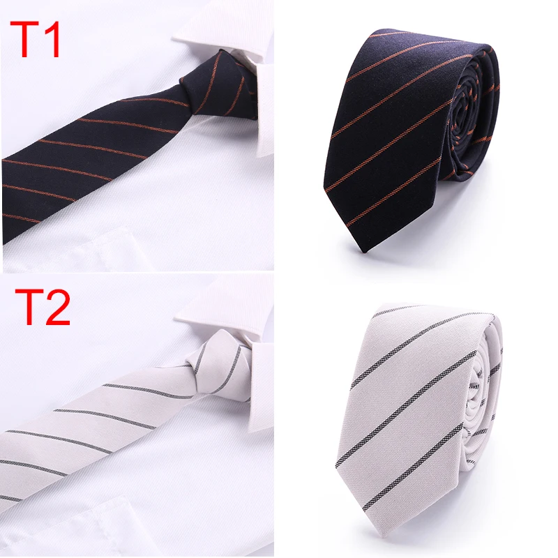 Новый 6.5 см ширина Галстуки 100% хлопок Галстуки для Для мужчин свадьба черный галстук тонкий Gravatas corbatas модные Повседневное печатных галстук