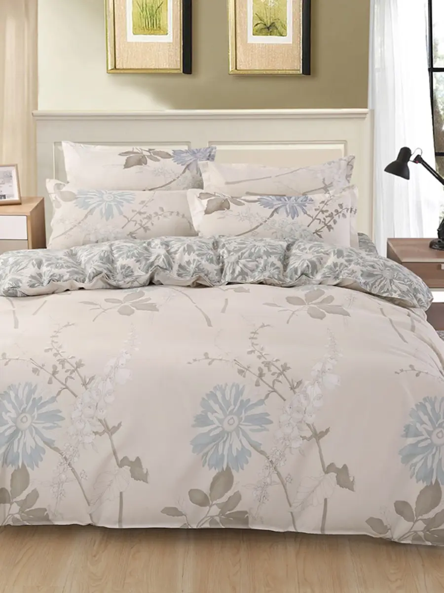 3/4Pcs Duvet Cover Set Simple Design Soft Comfy Bedding Set