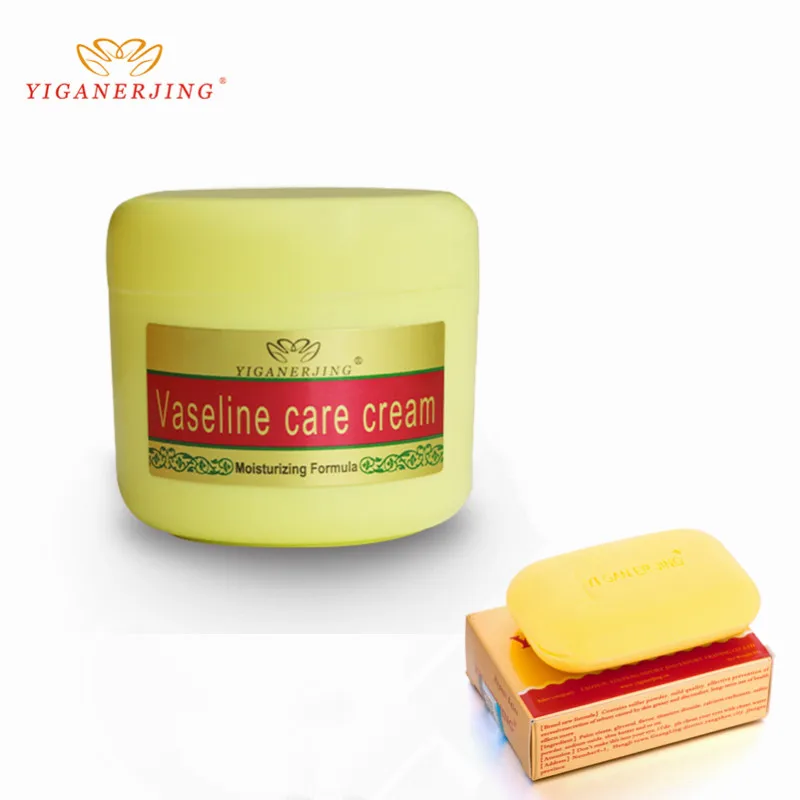 

yiganerjing Vaseline body cream Sulfur Soap combination to repair care prevent skin dry prevent eczema and psoriasis women use