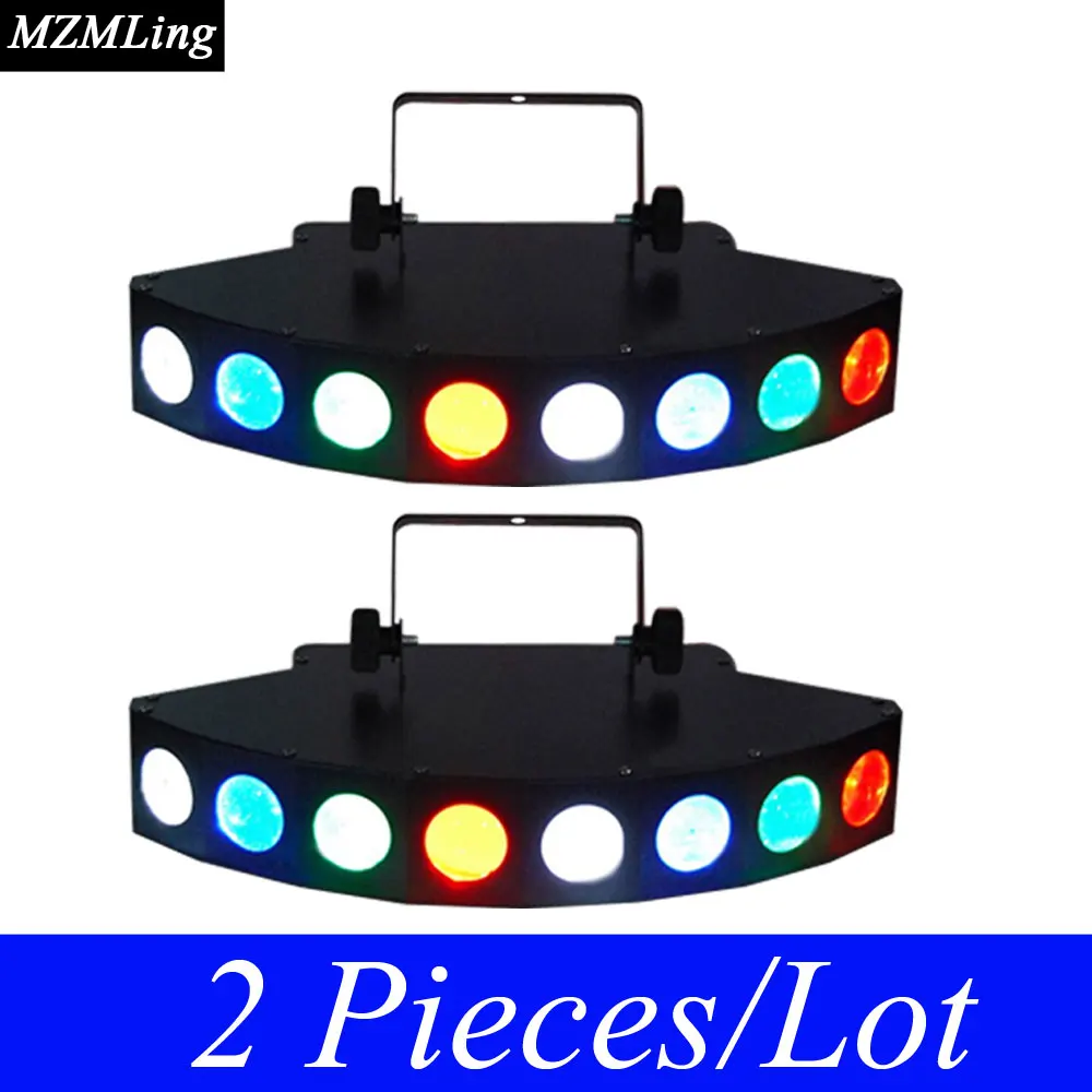 2 Sztuk/partia 8x3 w CREE LED Światła Drogowe 8 Oczy RGBW LED Profesjonalny Dj Światła Etapie światła DMX512/Bar/Party/Pokaż/Etap Światła