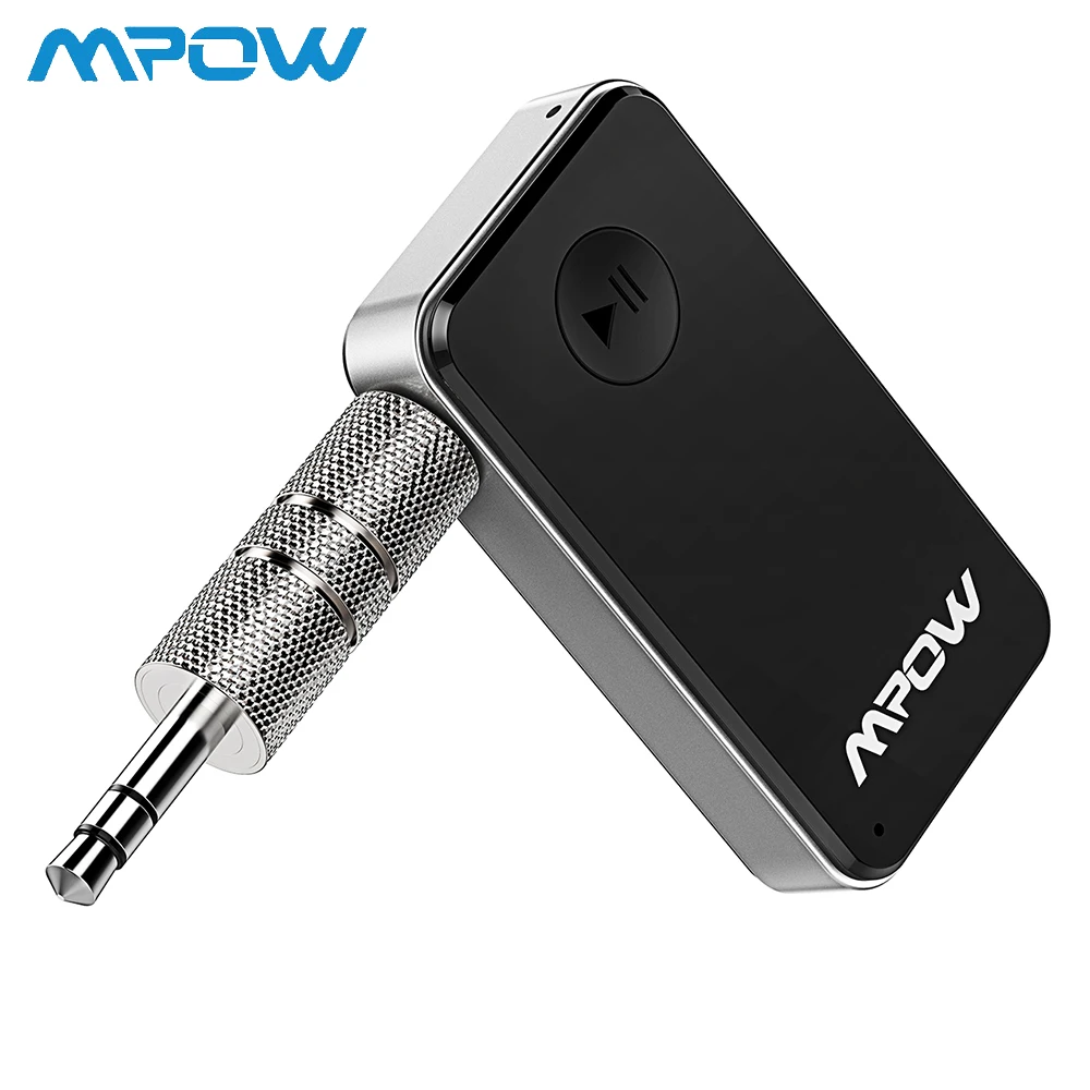

Mpow Bluetooth 4.0 Receiver Wireless 3.5mm Audio Adapter Built-in Battery Bluetooth Music Receiver for Headphone Speaker TV PC