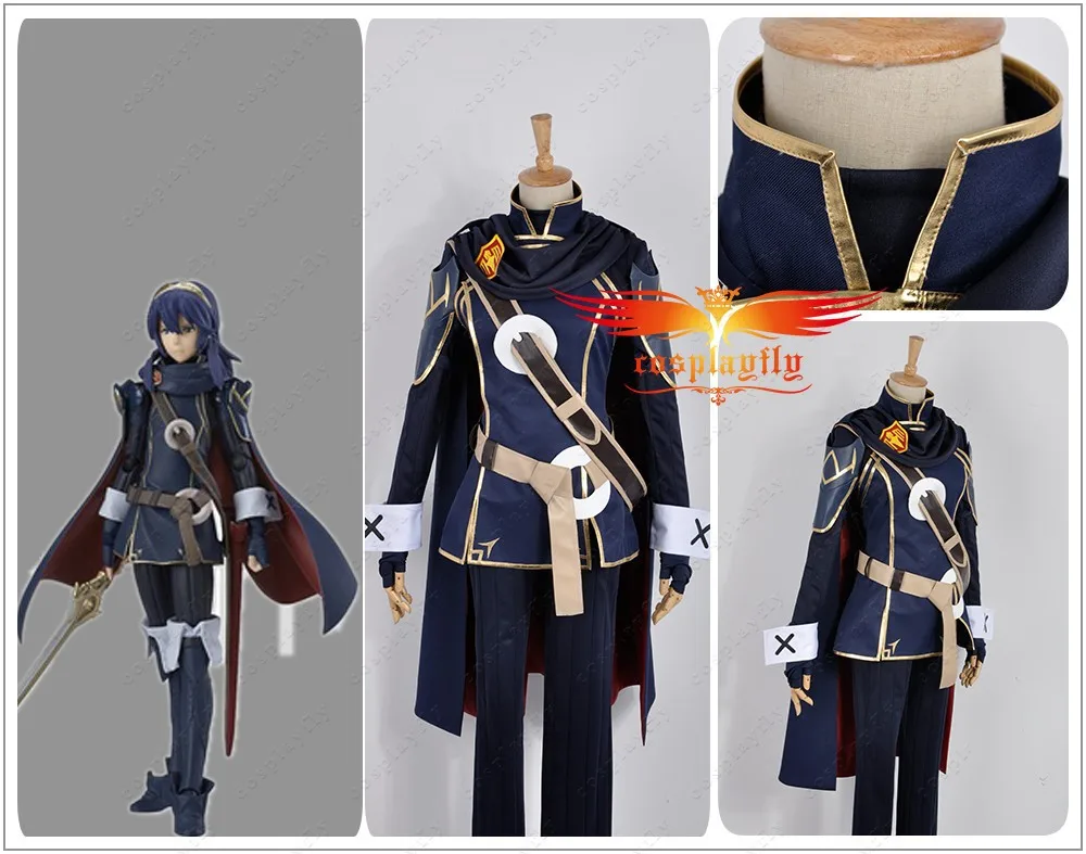 Огненная эмблема Пробуждение Lucina Battleframe наряд для взрослых Одежда Косплей Костюм на заказ униформа плащ с значок на шарф повязка на голову