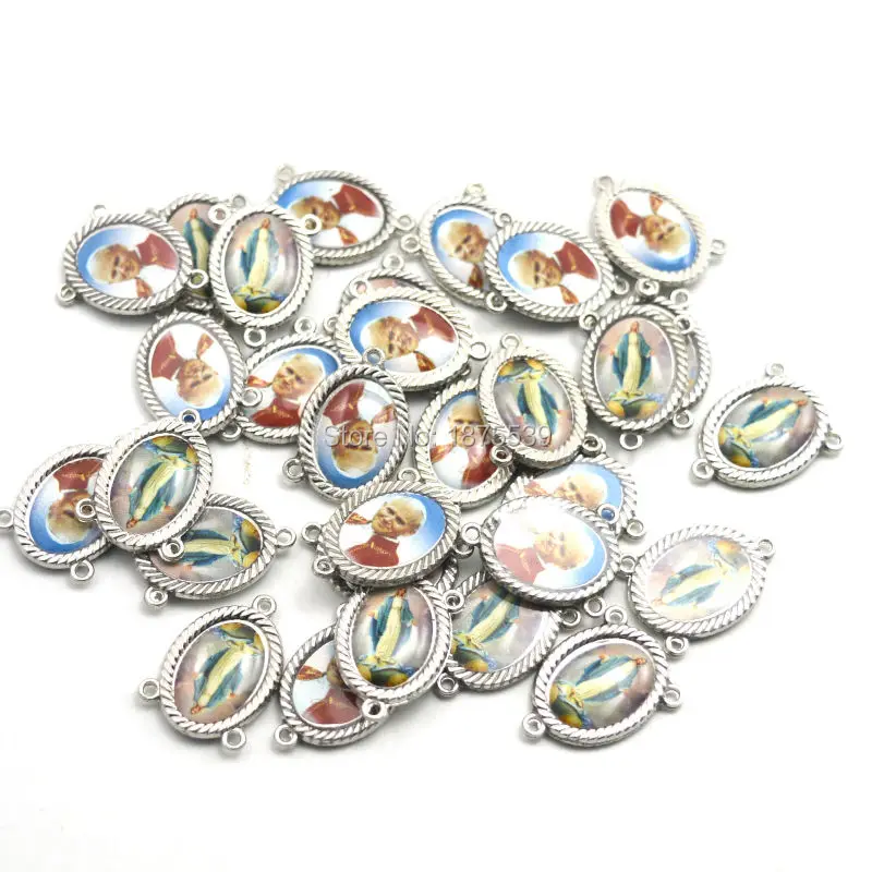 

Metal catholic rosary centerpiece madonna 2016 best-selling religious connectors