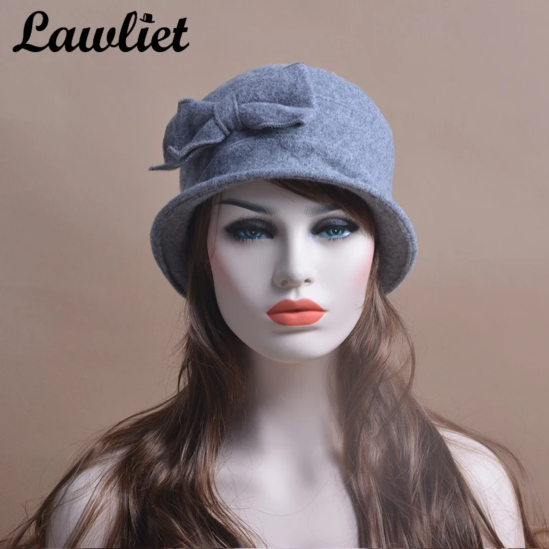 Женские шапки, женская шапка с милым бантиком, шерсть, вязаные вязанные шапки, зимние шапки T174
