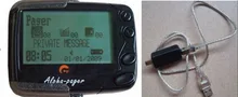 USB port promgramming cable+Alphanumberic pager/receiver for pocsag paging system, text message pocsag pager, alpha pager