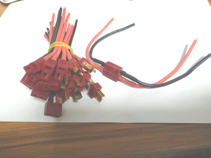 10 шт. Т образный разъем M & F с силиконовой проволокой см 16 AWG модель f/ RC|connector f|connector