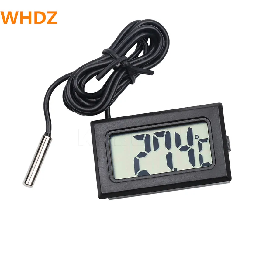 WHDZ LCD Digital Thermometer Probe Fridge Freezer Thermometer Thermograph for Refrigerator