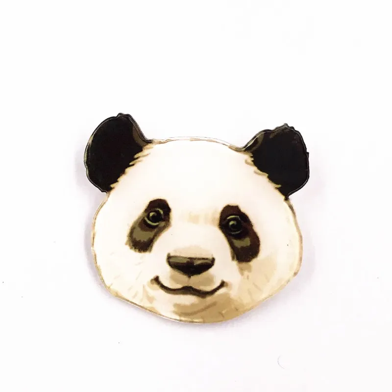 1Pcs Animal Dog Panda Cartoon Pins and Brooches for Women Men Lapel Pin Backpack Bags Badges Kids Gifts Custom Button Badges - Цвет: Антикварная медь